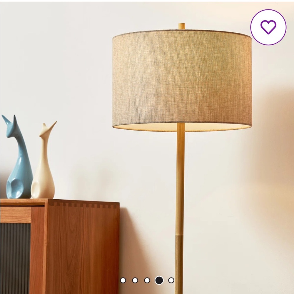 Latitude Run Beige Floor Lamp